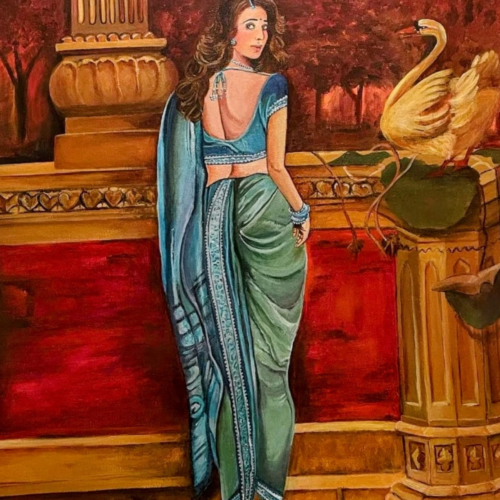 A jade Indian Jewel - painting by Aparna Shere