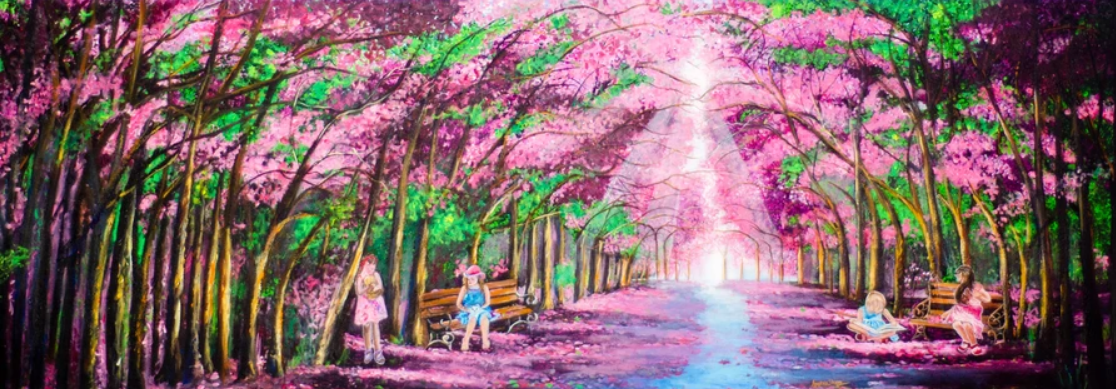 Blooming Days - Painting by Aparna Shere