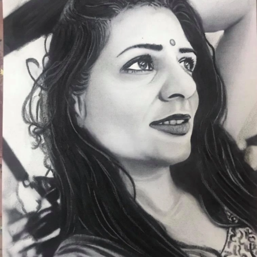 Contemplation - drawing by Aparna Shere