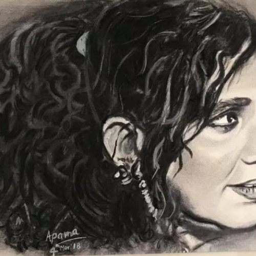 Mischievous Charm Drawing by Aparna Shere