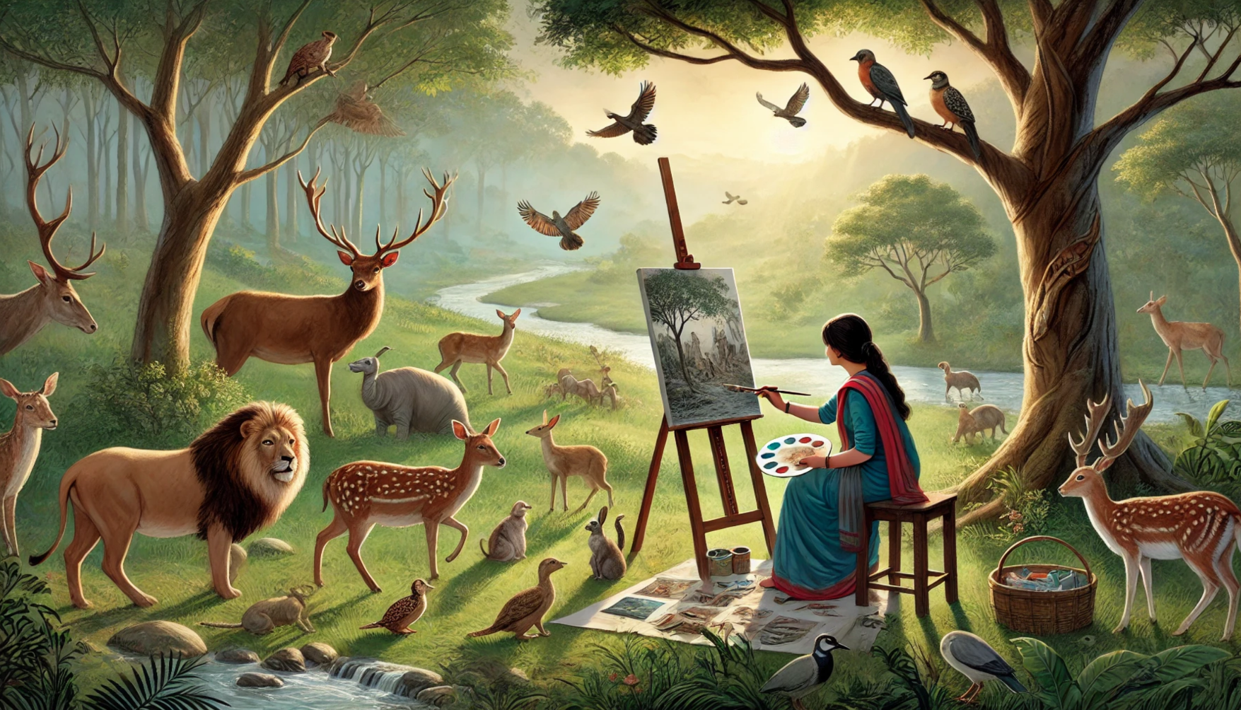 The Harmony of Nature: Exploring Aparna Shere’s Connection with Animals in Art