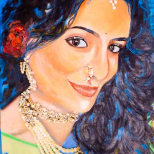 Self portrait of Artist Aparna Shere