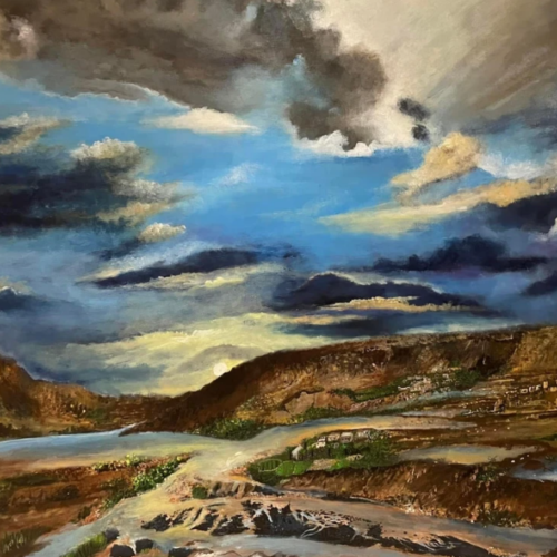 Storming Skies - Painting by Aparna Shere