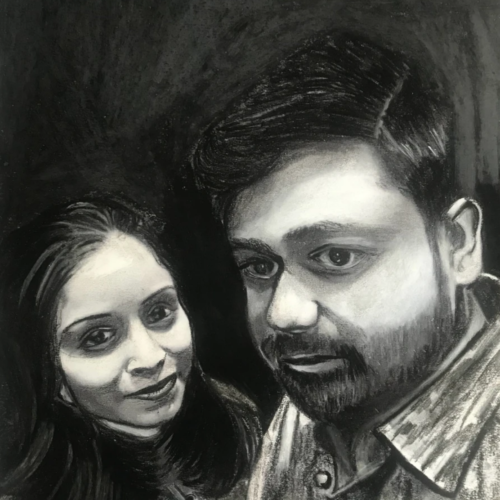 United in Love - Drawing by Aparna Shere