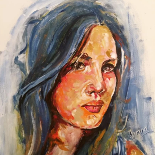 portrait of Ankita by Aparna Shere