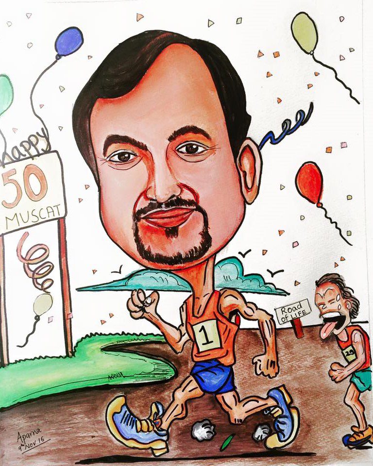 Caricature by Aparna Shere