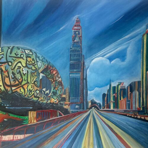 Furture Museum - Painting by Aparna Shere
