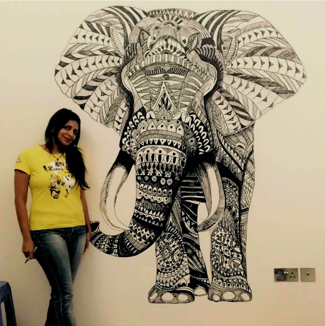 Gentle Giant - mural by Aparna Shere