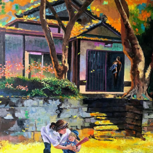 Mothers love - painting by Aparna Shere