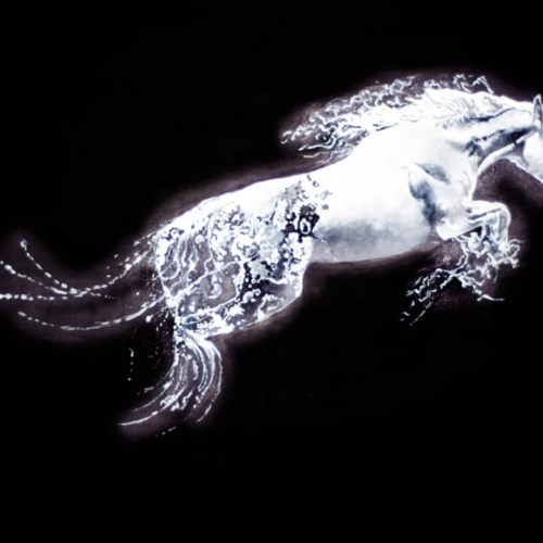 The Stallion's Escape - painting by Aparna Shere