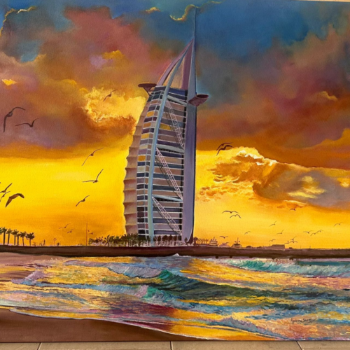 UAE Through Your Eyes - Painting by Aparna Shere
