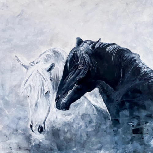 Ying and yang - painting by Aparna Shere
